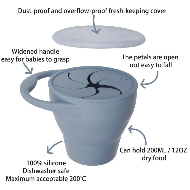 Faltbarer Baby Snackbecher BPA-frei - Nachhaltig & Wiederverwendbar