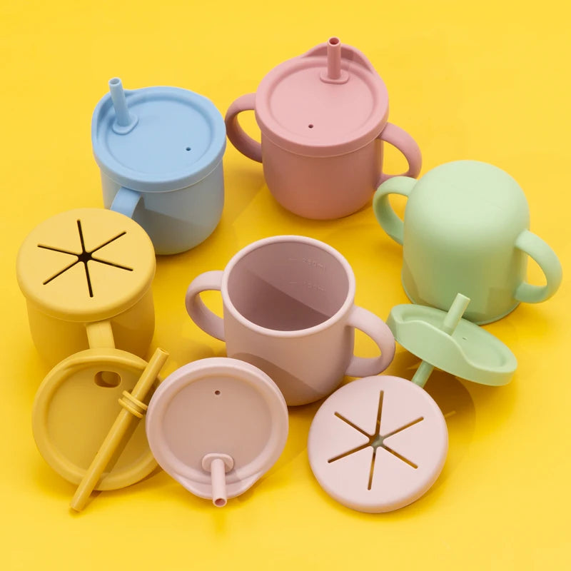 Premium Kinder-Trinkbecher BPA-frei - Auslaufsicher für unterwegs