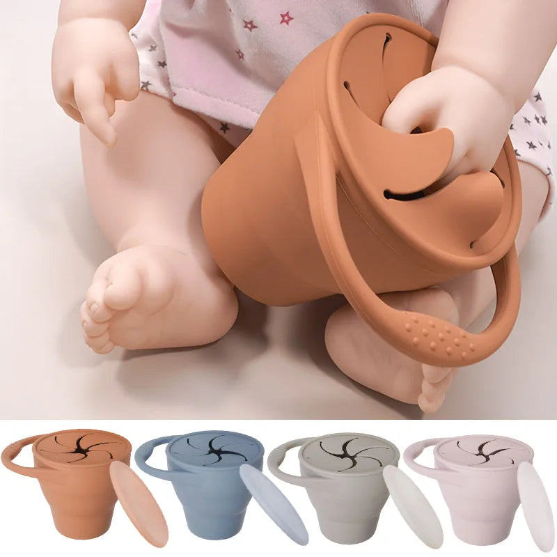 Faltbarer Baby Snackbecher BPA-frei - Nachhaltig & Wiederverwendbar
