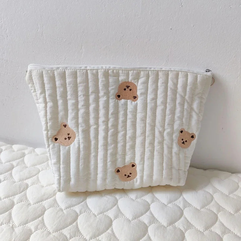 Kleine Windeltasche mit Reißverschluss - Mommy Bag 27x18 cm