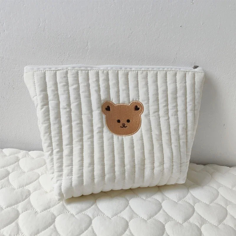 Kleine Windeltasche mit Reißverschluss - Mommy Bag 27x18 cm