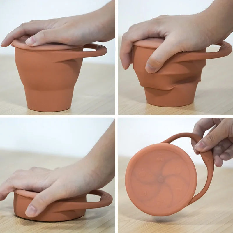 Faltbarer Baby Snackbecher BPA-frei - Nachhaltig & Wiederverwendbar