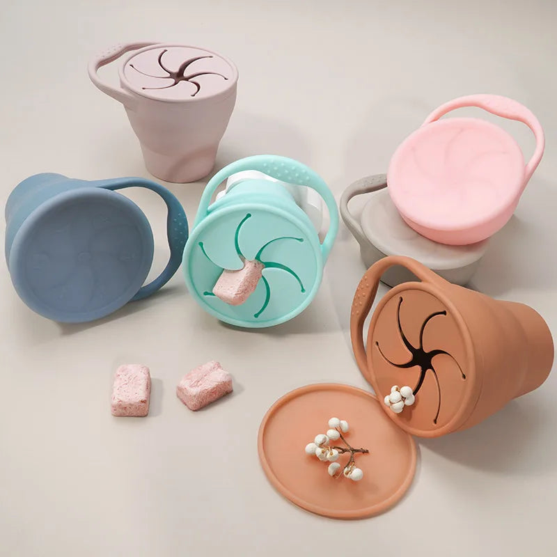 Faltbarer Baby Snackbecher BPA-frei - Nachhaltig & Wiederverwendbar
