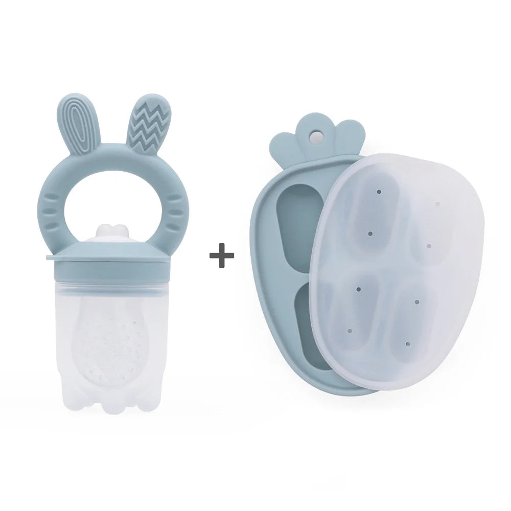 Baby Fruchtschnuller BPA-frei - 2-in-1 Zahnungshilfe & Snackhalter
