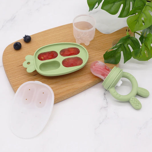 Baby Fruchtschnuller BPA-frei - 2-in-1 Zahnungshilfe & Snackhalter