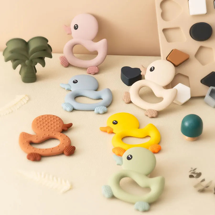 Baby Beißring Silikon BPA-frei - Zahnungshilfe & Spielzeug
