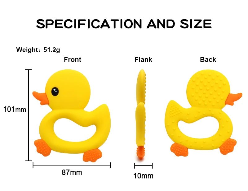 Baby Beißring Silikon BPA-frei - Zahnungshilfe & Spielzeug