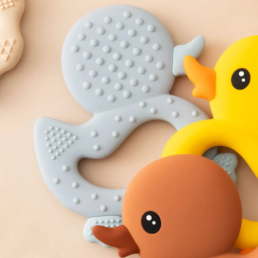Baby Beißring Silikon BPA-frei - Zahnungshilfe & Spielzeug